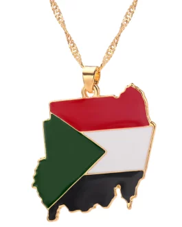 Chain National Flag of Sudan