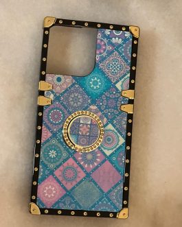 iPhone 14 Pro Max cover with a ring with a variety of geometric shapes