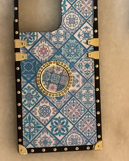 iPhone 14 Pro Max cover with a ring and geometric shapes