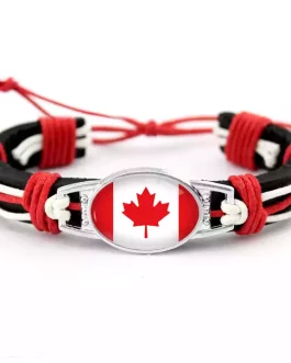 Fashion Canada Flag Bracelet
